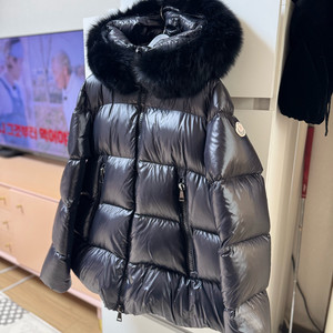 블랙 폭스퍼 다운패딩(55-날씬66)