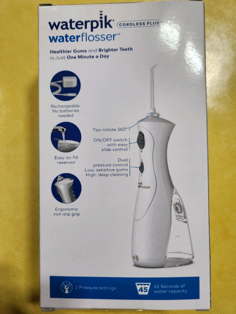 워터픽 무선 구강세정기 새상품--0