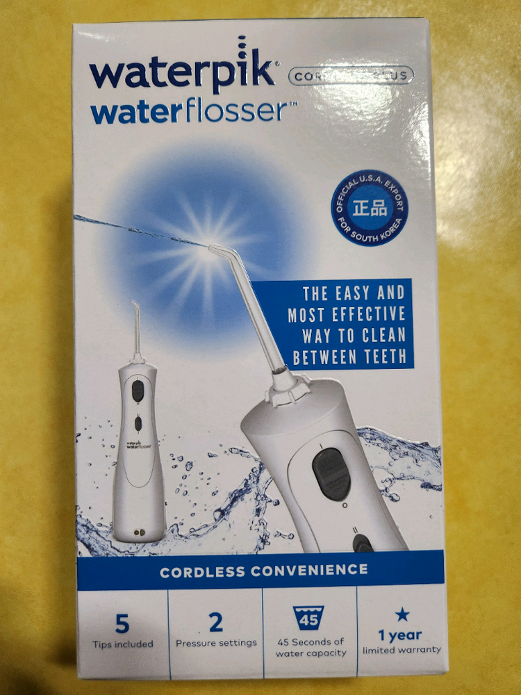 워터픽 무선 구강세정기 새상품--1