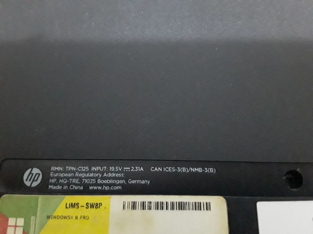 22노트북HP TPN-C125 램4G HDD500G 어 이미지