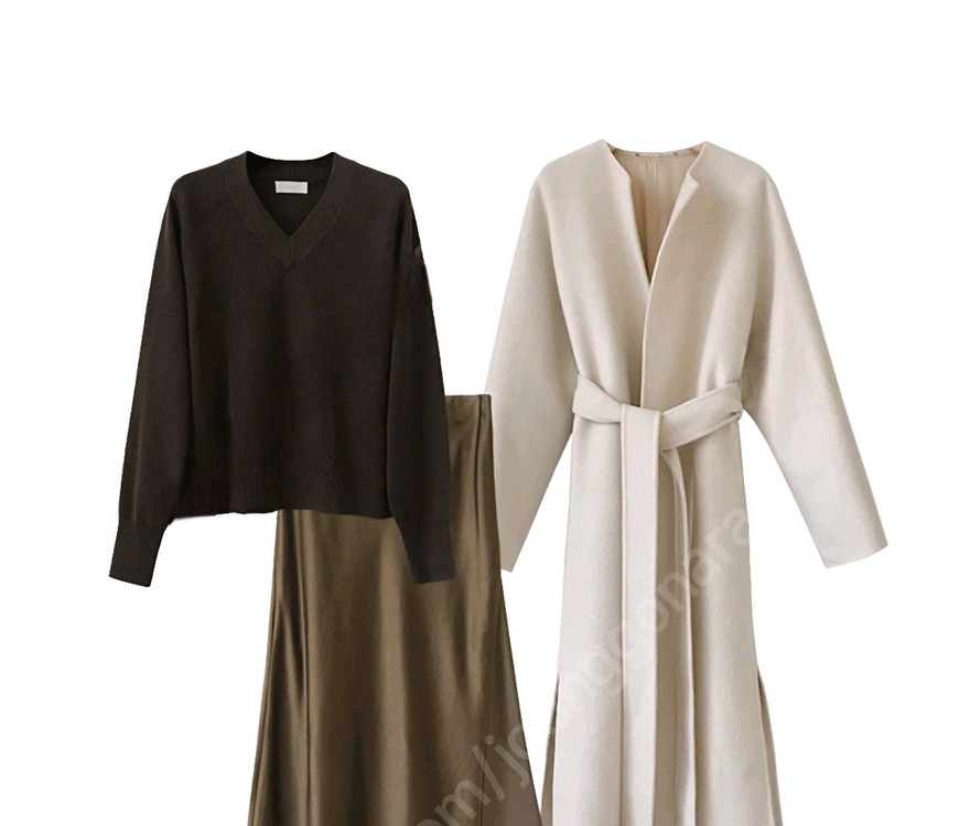 유메르 브이넥 니트 ( 배송온 비닐 그대로, 새상품 )--4