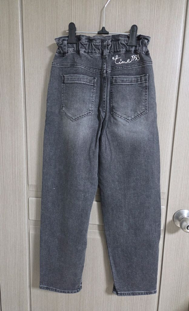 타임 백 자수 데님 팬츠 다크그레이 44 랑방 마인 더캐시미어 시스템 오브제 sjsj--6