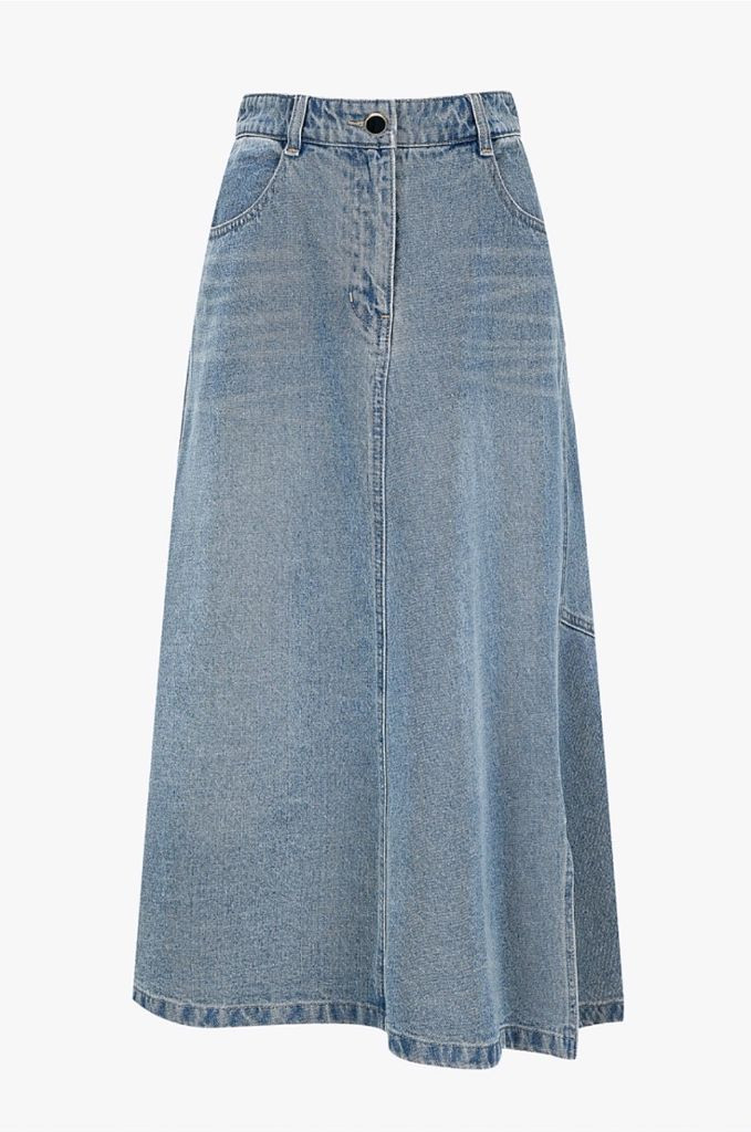 SJSJ 워시드슬릿 데님스커트 44 랑방 마인 타임 시스템 더캐시미어 오브제--0