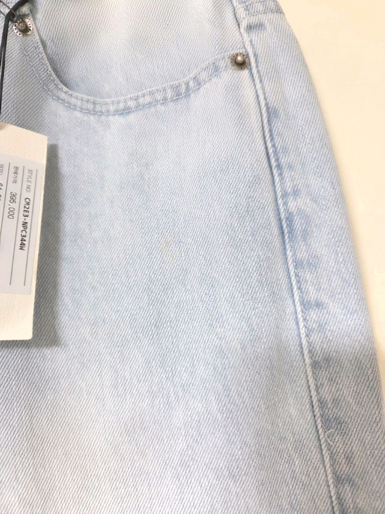 더캐시미어 워시드 스트레이트 데님 팬츠 44 랑방 마인 타임 시스템 오브제 sjsj--8