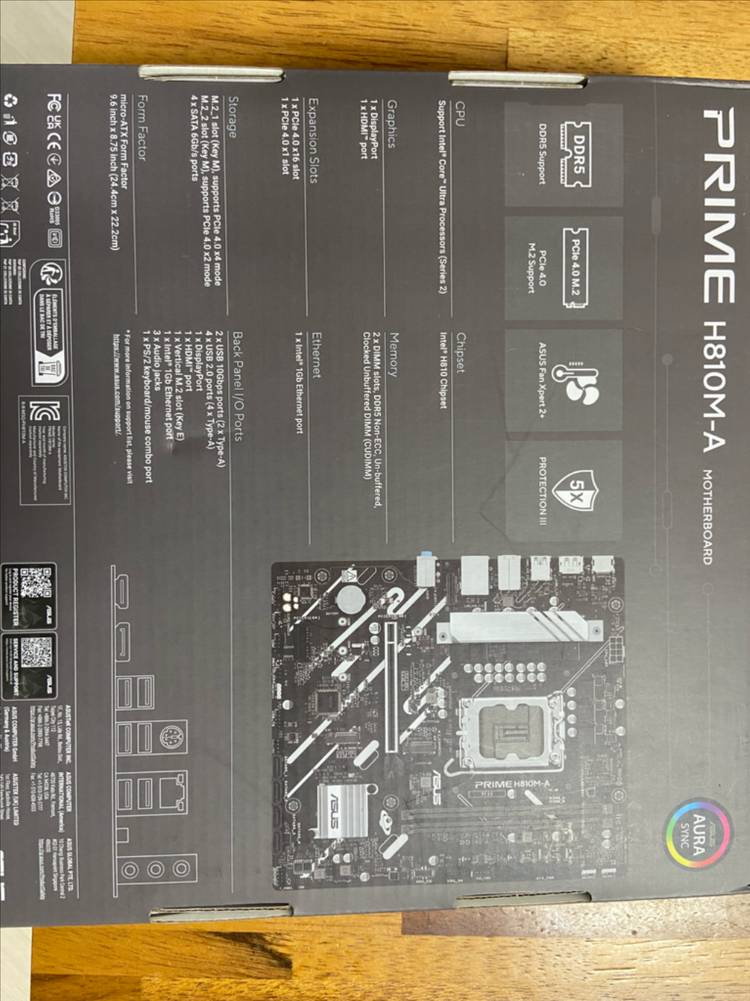 ASUS PRIME H810M-A 메인보드 새제품--1