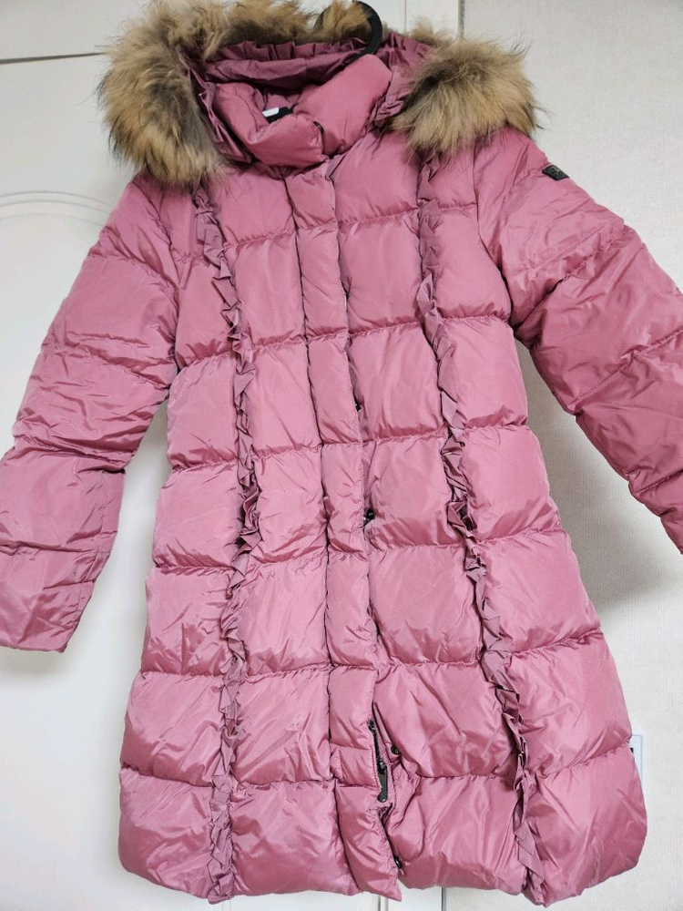 일구포 키즈 핑크 롱패딩 2개(5만원)8-10세--0