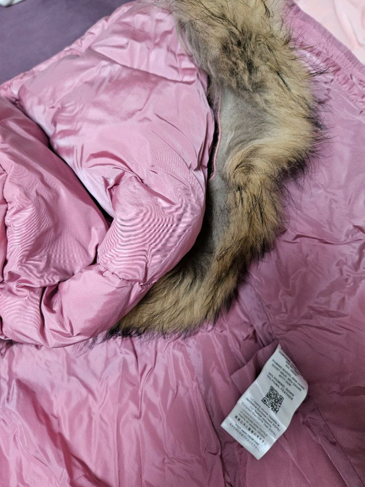 일구포 키즈 핑크 롱패딩 2개(5만원)8-10세--6