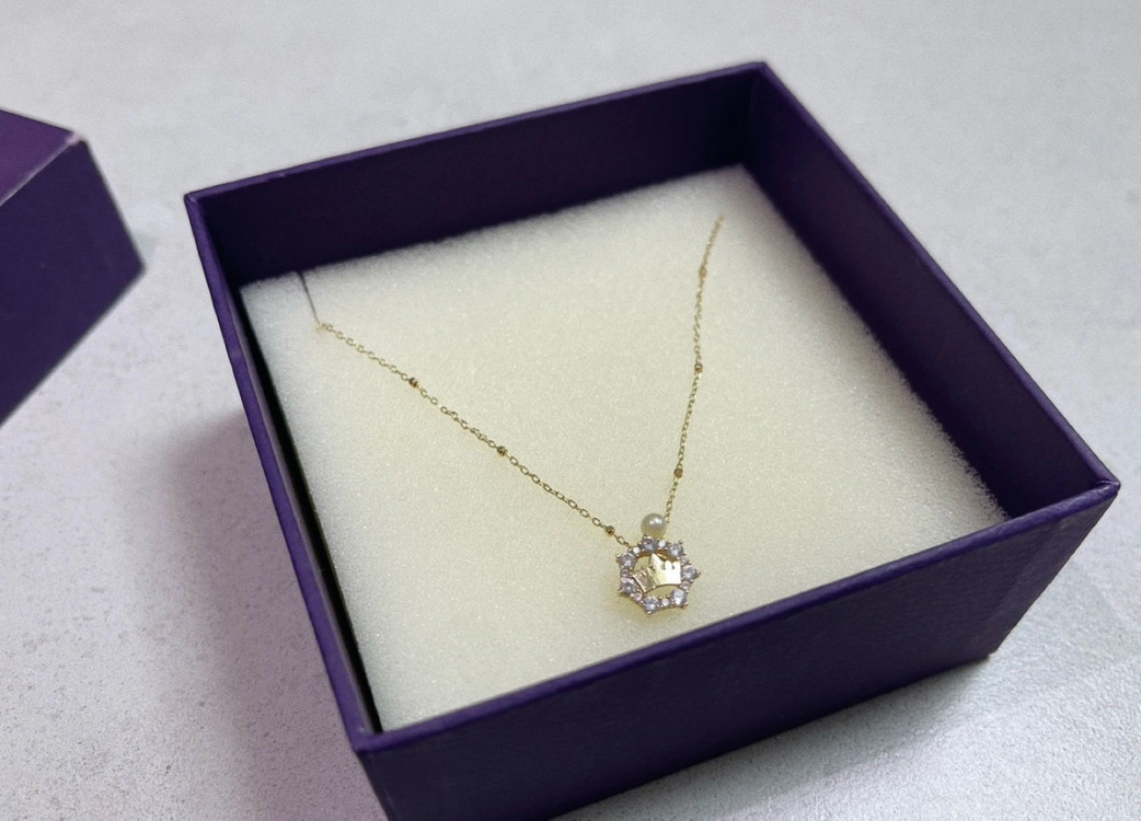 제이에스티나 14K 목걸이, 귀걸이 (세트 약 4g)--2