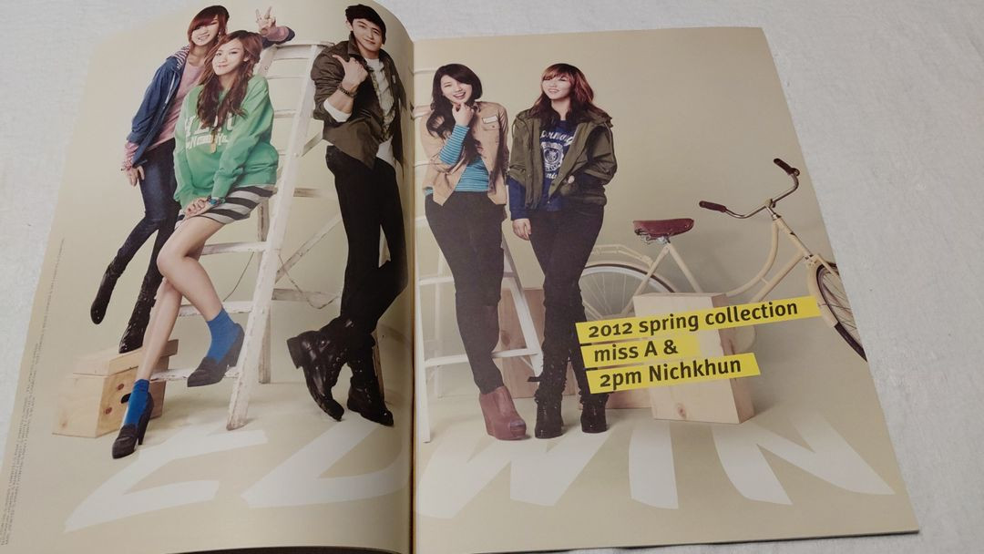 수지 미쓰에이 닉쿤 2012년 에드윈 카달로그 2PM miss a 이미지