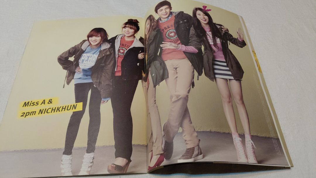 수지 미쓰에이 닉쿤 2012년 에드윈 카달로그 2PM miss a 이미지