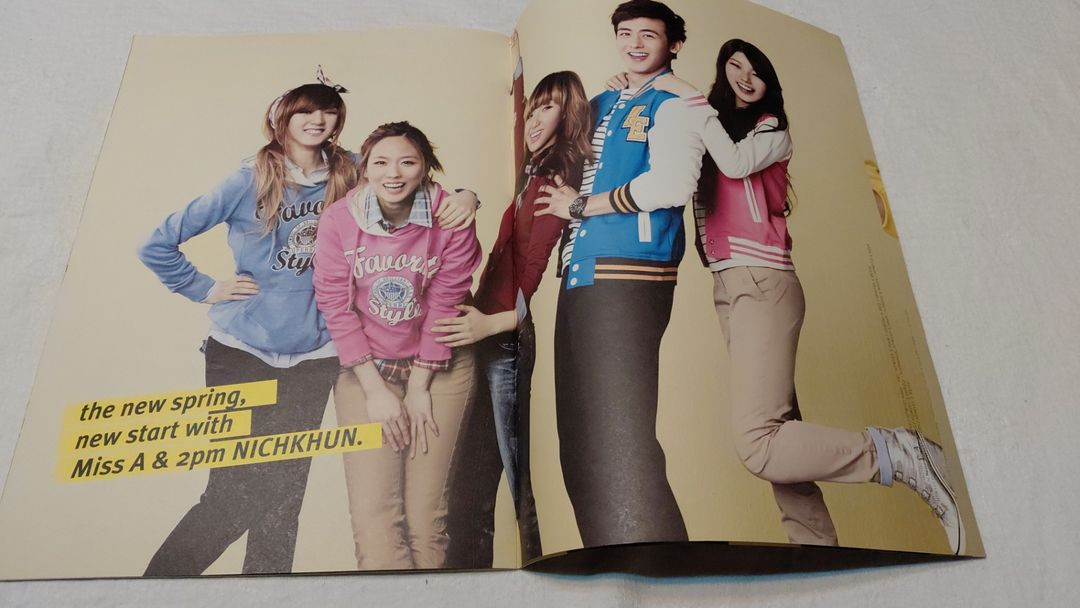 수지 미쓰에이 닉쿤 2012년 에드윈 카달로그 2PM miss a 이미지