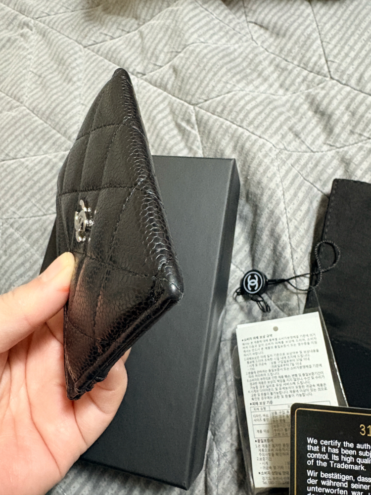 샤넬 캐비어 카드지갑 카드슬롯 31번대--2