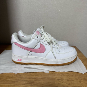 (235)나이키 에어포스 1 로우 레트로 컬러 오브 더 먼스 화이트 핑크