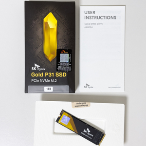 SK하이닉스 GOLD P31 M.2 NVMe 1TB (약 100시간 사용)