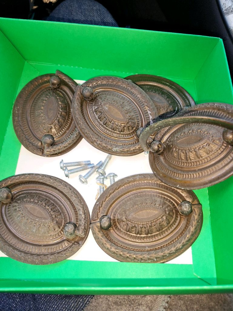 앤틱서랍장식손잡이4세트--1