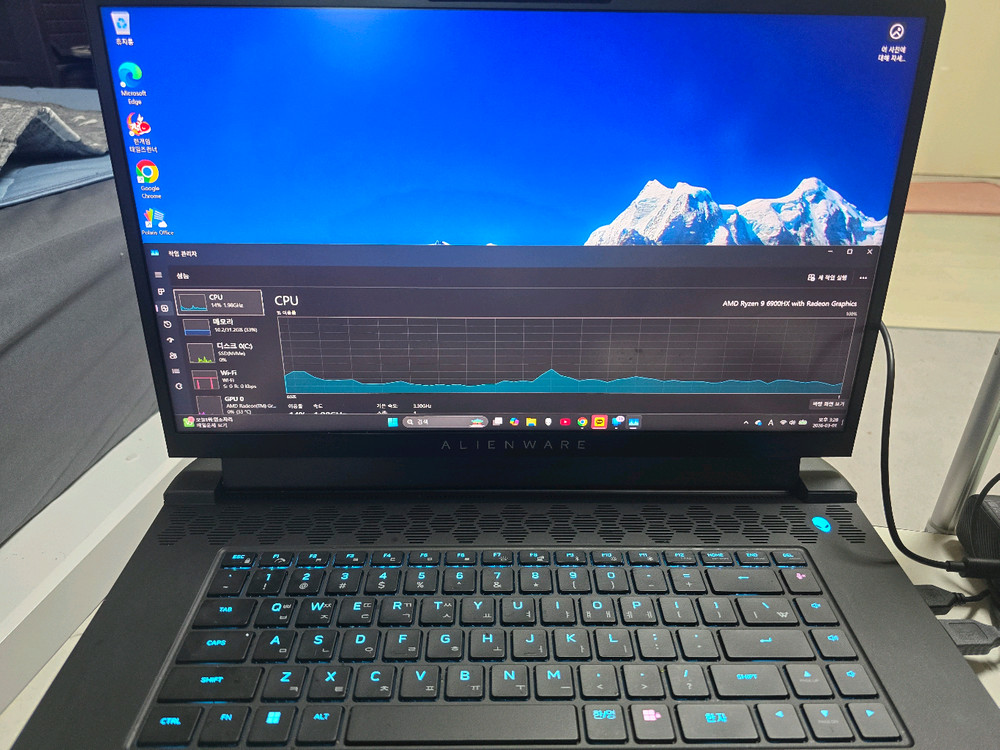 에일리언웨어 m17 R5 (실사용 4개월/사이클카운트 첨부/RTX3080Ti 16GB/Ryzen9/32GB)S급--9