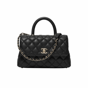 샤넬 코코핸들 미듐 블랙 캐비어 블랙핸들 미개봉 새상품