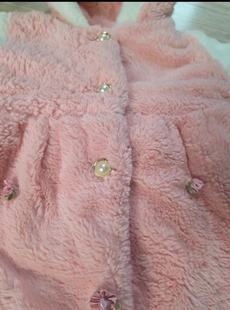 택포)여아옷 퍼코트 털코트 겨울옷 토끼옷--1