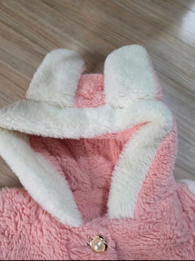 택포)여아옷 퍼코트 털코트 겨울옷 토끼옷--2