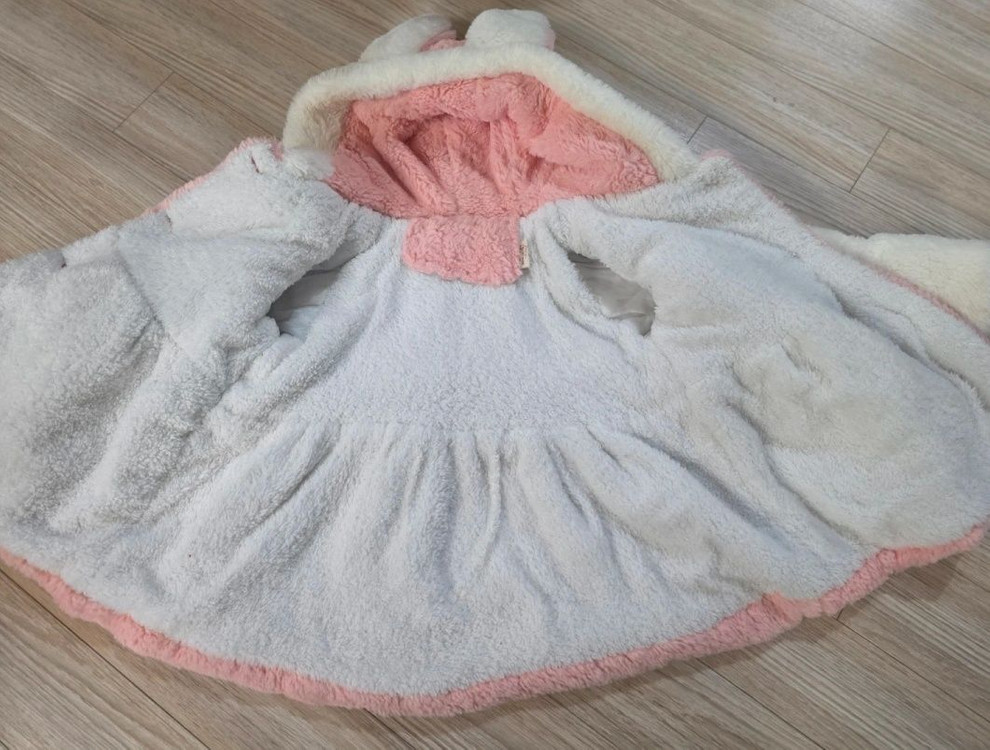 택포)여아옷 퍼코트 털코트 겨울옷 토끼옷--3