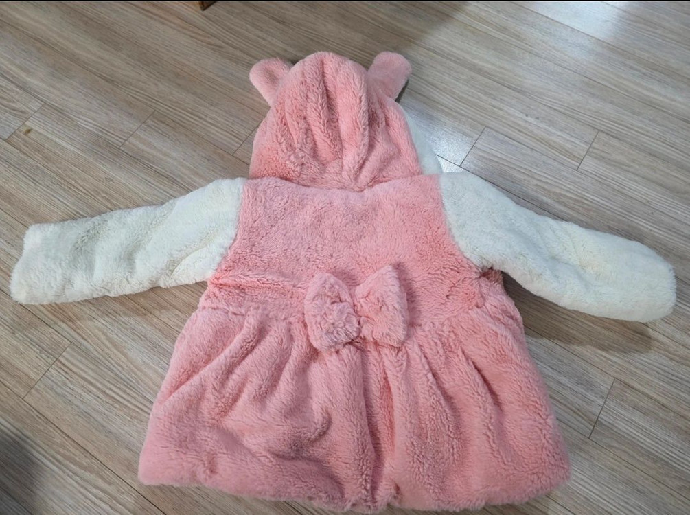 택포)여아옷 퍼코트 털코트 겨울옷 토끼옷--5