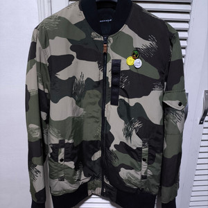 오버핏M 퀵실버 카모플라쥬 봄버자켓