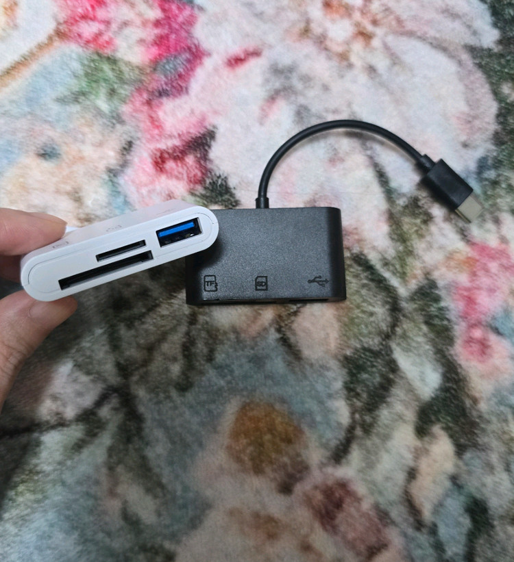 C타입 USB SD TF 리더기 새상품--1