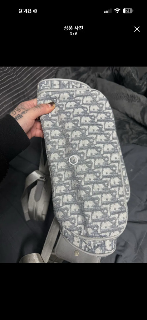 디올 오블리크 패턴 백팩 값만큼--2