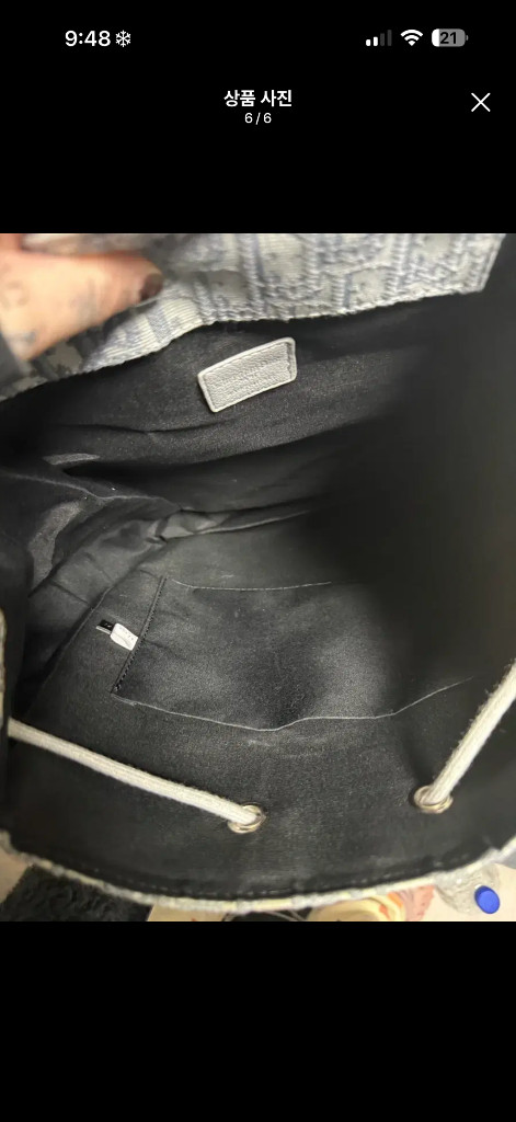 디올 오블리크 패턴 백팩 값만큼--5