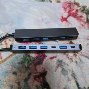 USB C타입 커넥터 7 멀티포트 허브 어댑터 새상품