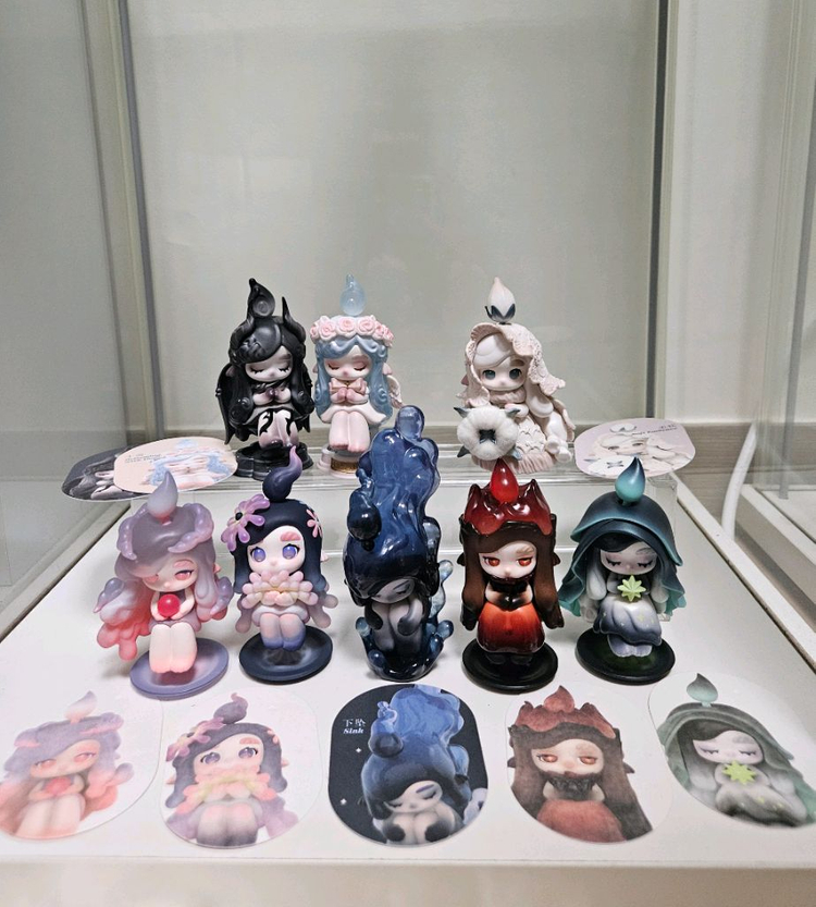 팝마트 차카 촛불의 속삭임 부드러움 메마름 풍요 석양빛 오로라 불꽃놀이 장작 피규어 가샤폰 가챠 캡슐토이 이미지