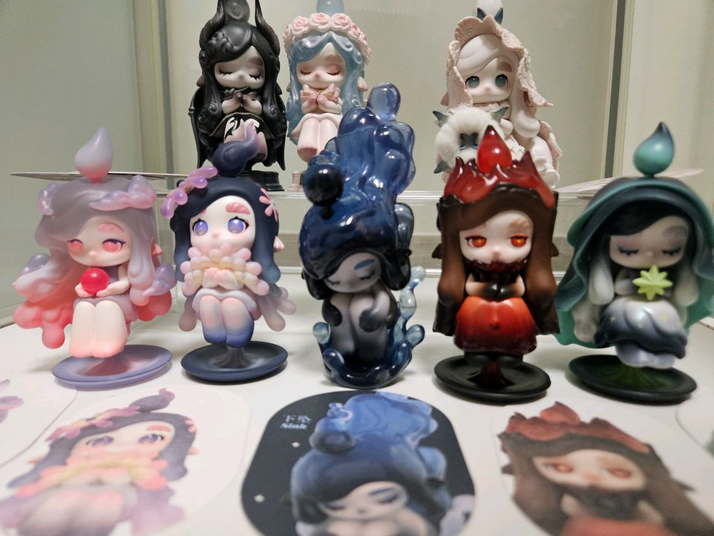 팝마트 차카 촛불의 속삭임 부드러움 메마름 풍요 석양빛 오로라 불꽃놀이 장작 피규어 가샤폰 가챠 캡슐토이 이미지