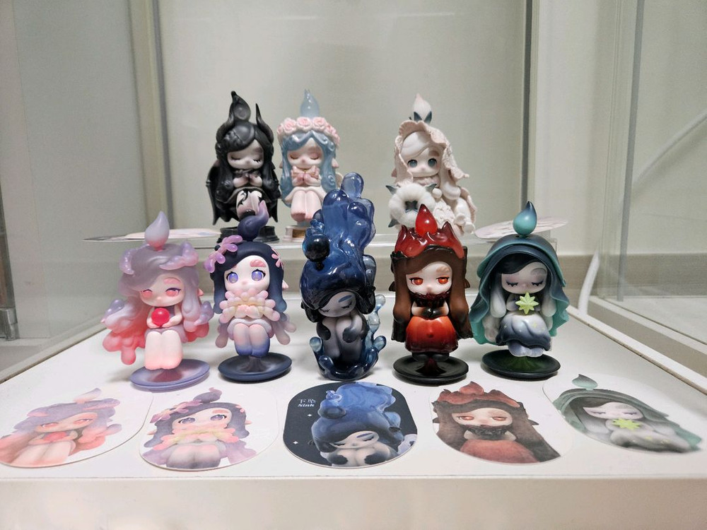 팝마트 차카 촛불의 속삭임 부드러움 메마름 풍요 석양빛 오로라 불꽃놀이 장작 피규어 가샤폰 가챠 캡슐토이 이미지