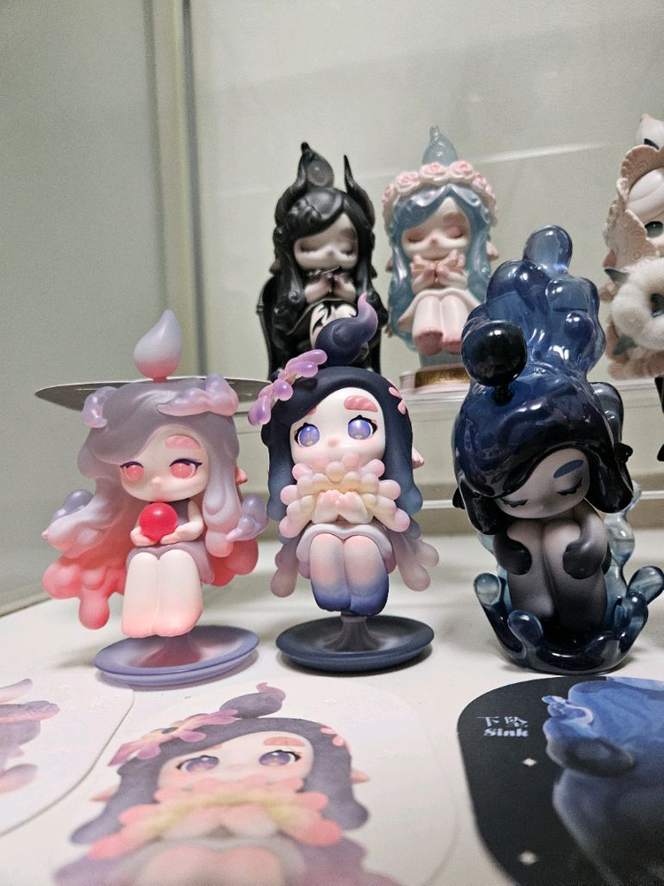 팝마트 차카 촛불의 속삭임 부드러움 메마름 풍요 석양빛 오로라 불꽃놀이 장작 피규어 가샤폰 가챠 캡슐토이 이미지