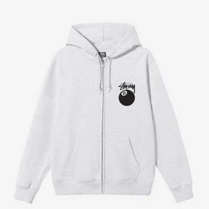 [XL] 105-110 스투시 8볼 애쉬헤더 후드집업