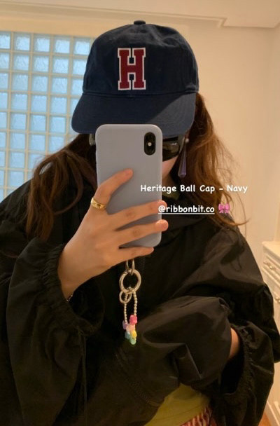 리본빛 헤리티지 볼캡--4