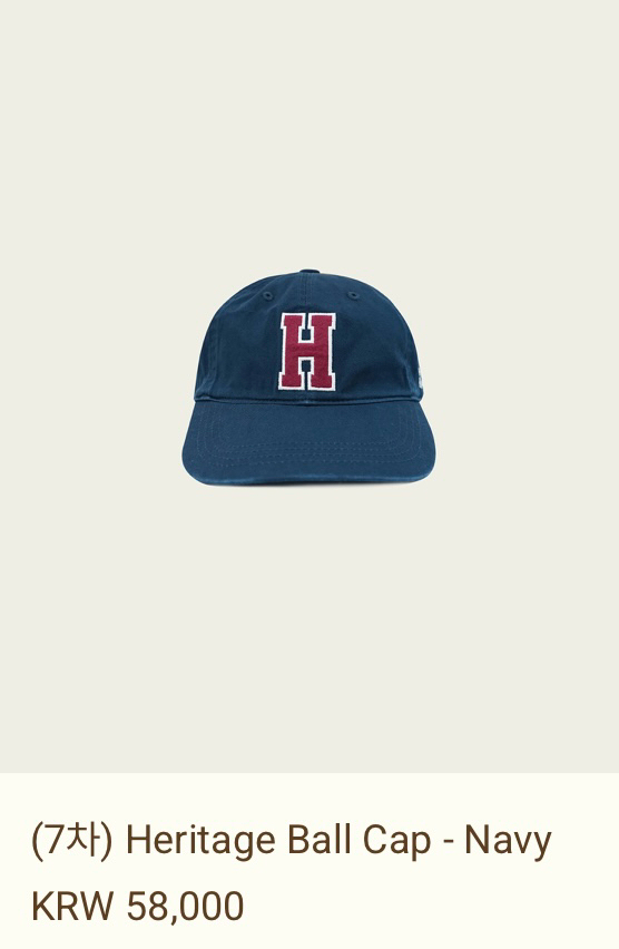 리본빛 헤리티지 볼캡--5