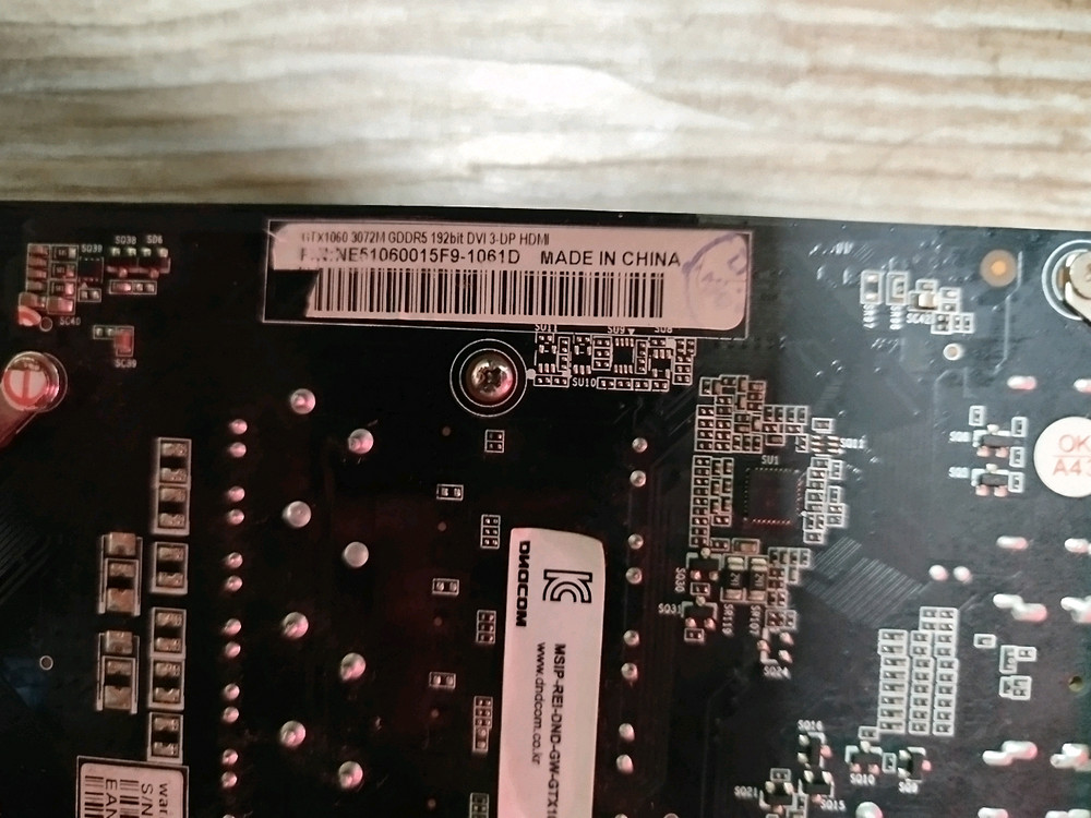 지포스 GTX 1060 OC 3GB 그래픽카드입니다- 전주시--5