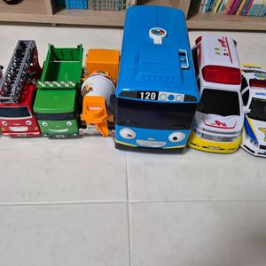 꼬마버스 타요 장난감 자동차 모음 일괄 이미지