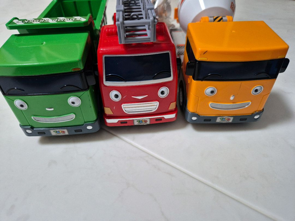 꼬마버스 타요 장난감 자동차 모음 일괄 이미지