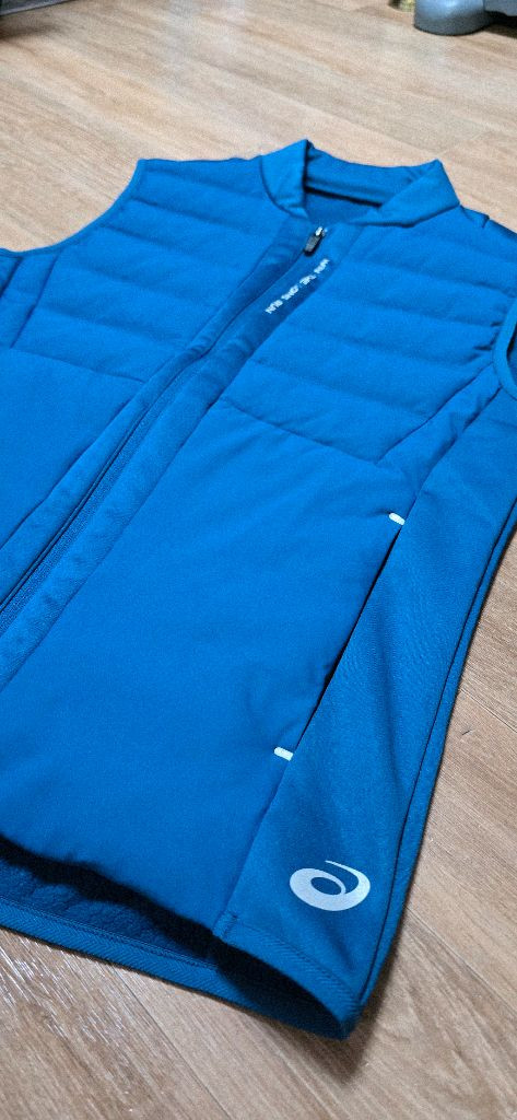 여.90-95) 아식스 여성 다운 패딩조끼 (발열) / 여성 러닝 조끼, 트레이닝 보온 아웃도어--9