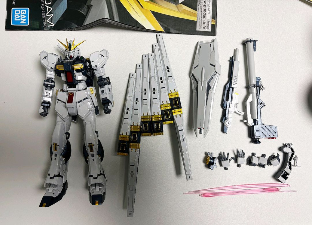 RG 뉴건담 티타늄 피니쉬 가조립--5