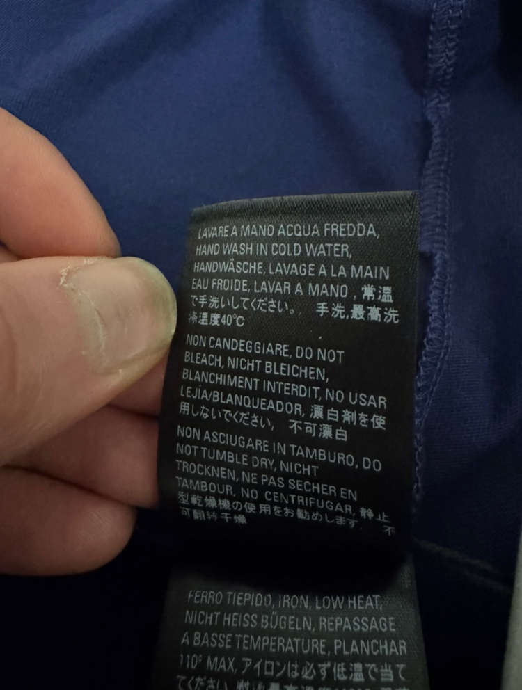 [L] 105-110 발렌시아가 웨이브 로고 블루 티셔츠 반팔--7