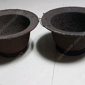 조선시대 무쇠화로 2개