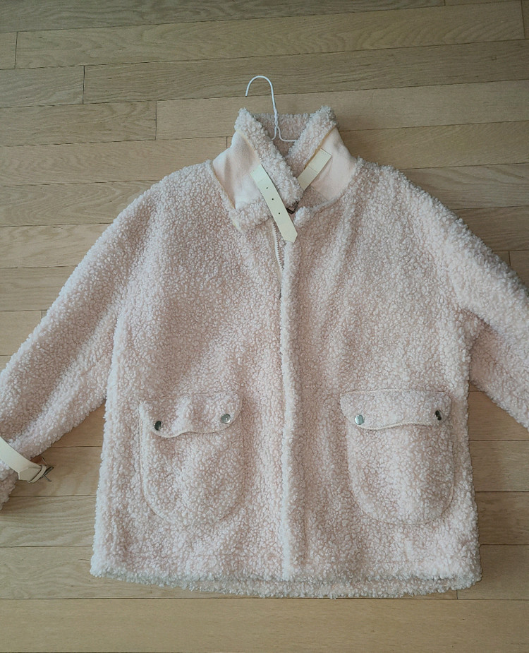 백화점 구매 ㅡ>뽀글이 점퍼자켓 프리사이즈--2