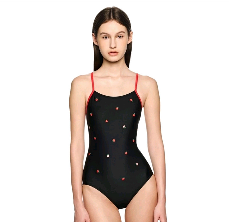 새상품) 후그 여성용 향수 미들컷 V back 수영복 S사이즈--3