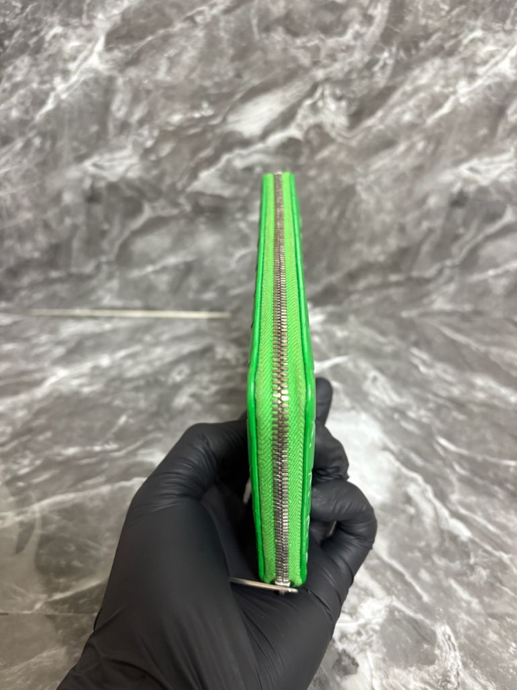 보테가베네타 인트레치아토 집 어라운드 패러킷 장지갑--6