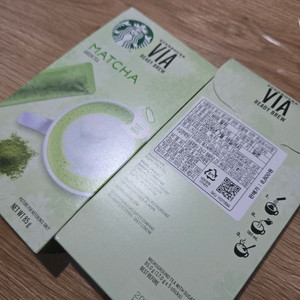 스타벅스 비아 말차라떼 총2박스/채팅(계좌)거래시 gs25반택포1.1만원