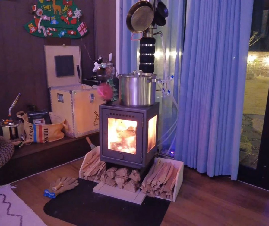 올란도 화목난로(순록뿔 손잡이 포함) 이미지