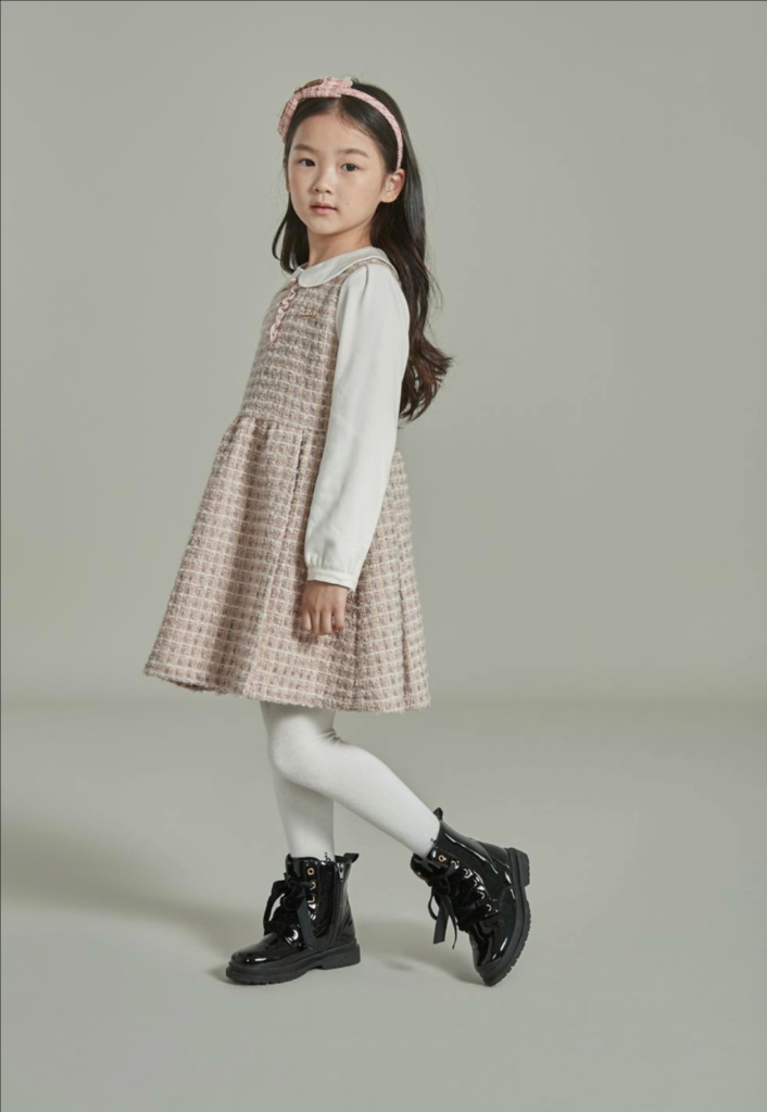 헤지스키즈 트위드 원피스 155사이즈 [새상품]--1